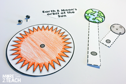The best way to clear up misconceptions kids have is by letting them experience on their own. By making models of the Earth & Moon's orbit around the Sun, students gain a better picture of what's really going on in space. This activity is also great for interactive notebooks!