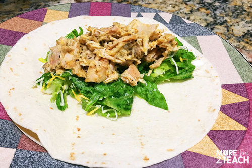 Are you looking for a quick recipe you can count on when you walk in the door from a crazy busy day at work or a night of taxing children to and from after school activities? If so, just know you are not alone... This Rotisserie Chicken Wrap recipe is quick, easy, and the perfect weeknight meal for those chaotic nights. Since you start with a fully cooked rotisserie chicken, this dish can be ready in no time at all!