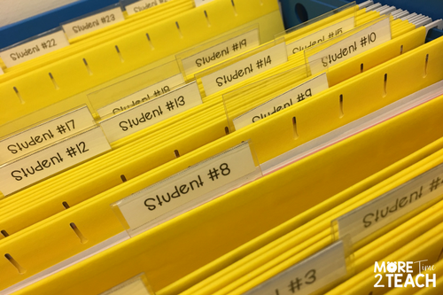 Being a teacher can be overwhelming at times! That's why it's so important to work smarter and not harder. Numbering student work folders means you only have to do it once and can forget about it