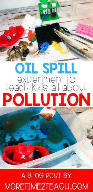 Help your kids understand the disastrous effects of water pollution with this Oil Spill Experiment. This hands on science activity will allow them to see for themselves exactly how difficult cleaning up oil spills in the ocean really are.