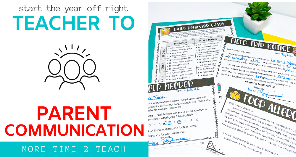 Teacher parent communication is key to a successful school year! These 5 simple and effective strategies for teacher parent communication will help you achieve that.

